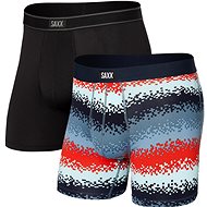 Saxx Daytripper Boxer Brief Fly 2Pk Tech Rec Stripe/Black L - Boxer Briefs