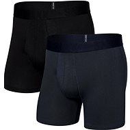 Saxx Droptemp Cooling Cotton Bb Fly 2Pk Black/India Ink - Boxer Briefs