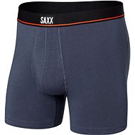 Saxx Non-Stop Stretch Cotton Boxer Brief Fly Deep Navy L - Boxer Briefs