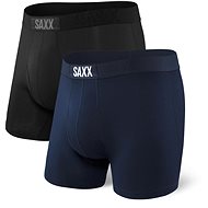 Saxx Ultra Super Soft Boxer Brief Fly 2Pk Black/Navy S - Boxer Briefs