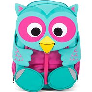 Affenzahn Olina Owl large - turquoise uni - Children's Backpack