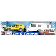 1:32 Car with caravan 4ass - Toy Car
