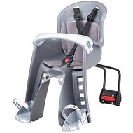 POLISPORT Bilby Junior, Grey-Silver, Rear Attachment - Children's Bike Seat