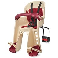 POLISPORT Bilby Junior, Cream-Bordeaux, Rear Attachment - Children's Bike Seat