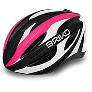 Brik Shire pink-white-black M - Prilba na bicykel
