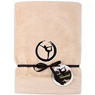 Sleep well 70x140cm/Yoga Embroidery-beige/black - Towel