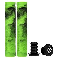 Bestial Wolf Mixed Grips, Green - Bicycle Grips