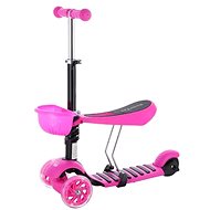 Three-wheeled scooter NILS Fun HLB08 3in1 pink - Scooter