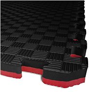 SEDCO Two-colour puzzle mat 100 × 100 × 2.6 cm black-red - Tatami
