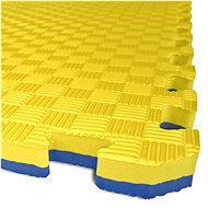 SEDCO Two-colour puzzle mat 100 × 100 × 2.6 cm yellow-blue - Tatami