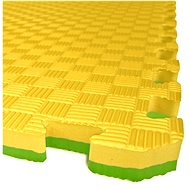 SEDCO Two-colour puzzle mat 100 × 100 × 2.6 cm yellow-green - Tatami