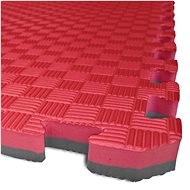 SEDCO Two-colour puzzle mat 100 × 100 × 3.0 cm red-grey - Tatami