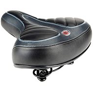 Verk 14437 Foam bicycle saddle with springs black - Saddle