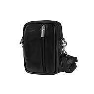 Men's leather bag Segali 6032 black - Shoulder Bag