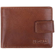 SEGALI Men's leather wallet 1287, tan - Wallet