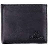 SEGALI Men's leather wallet 985, black - Wallet
