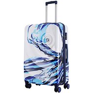 SEMI LINE T5653 White/Blue sizing. L - Suitcase
