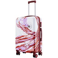 SEMI LINE T5654 White/Purple sizing. L - Suitcase