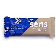 SENS Serious Protein tyčinka s 20 g bielkovín a cvrčou múkou, 60 g, arašidové maslo & škorica - Proteínová tyčinka