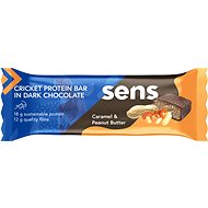 SENS Dark Chocolate Cricket Protein 60g, caramel & peanut butter - Protein Bar
