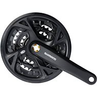 Shimano ACERA FC-M371 square 3x9 170 mm 44x32x22z with cover black - Bike Crank