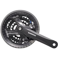 Shimano ACERA FC-M361 square 3x7 / 8 170 mm 48x38x28 with cover black - Bike Crank