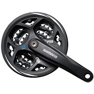 Shimano ALTUS FC-M311 square 3x7 / 8 175 mm 48x38x28z with cover black - Crankset