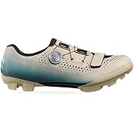 SHIMANO SH-RX600 Gravel Shoes, Men's, Beige/Blue, 45 - Spikes