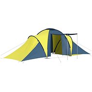Camping tent for 6 persons blue-yellow - Tent