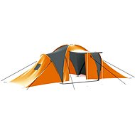 Camping tent for 9 persons grey-orange - Tent