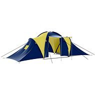 Camping tent for 9 persons blue-yellow - Tent