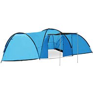 Camping tent 650 x 240 x 190 cm 8 persons blue - Tent