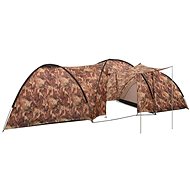 Camping tent igloo 650 x 240 x 190 cm 8 persons camouflage - Tent