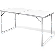 Folding camping table with adjustable height, aluminium 120 x 60 cm - Camping Table