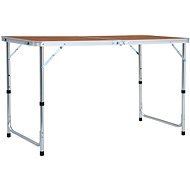 Folding camping table aluminium 120 x 60 cm - Camping Table