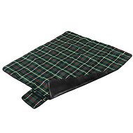 Picnic blanket 150×130 cm, plaid-green - Picnic Blanket