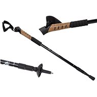 Nordic Walking with cork handle, 135 cm, 2 pcs, black - Nordic Walking Poles