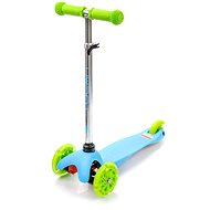 Meteor MINI SCOOTER with lighted wheels, BLUE/GREEN - Children's Scooter