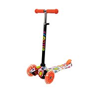 Meteor MINI SCOOTER with lighted wheels, FLOWERS - Children's Scooter