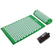 Acupressure PREMIUM exercise mat with cushion 39×14×10 cm, black - Exercise Mat