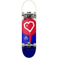 Blueprint Spray Heart V2 Complete 7,75" red/blue - Skateboard