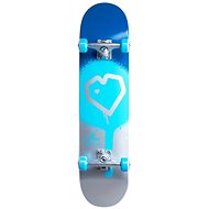 Blueprint Spray Heart V2 Complete 7,75" blue/silver - Skateboard