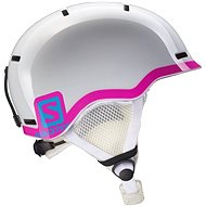 Salomon Grom White Glossy / Pink size M - Ski Helmet