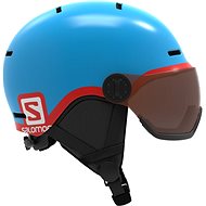 Salomon Grom Visor Blue Vel - Ski Helmet