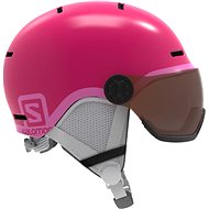 Salomon Grom Visor Glossy Pink Vel - Ski Helmet
