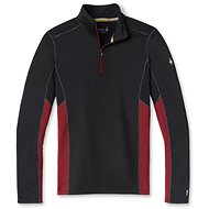 Smartwool M Merino Sport 150 Long Sleeve 1/4 Zip Tibetan Red Heather-Black - Tričko