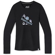 Smartwool W Merino Sport 150 Chair Lft Ls Grpc Tee Black L - Tričko