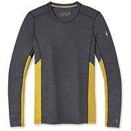Smartwool M Merino Sport 150 Long Sleeve Crew Charcoal Heather-Golden Olive XXL - Tričko