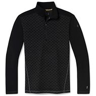 Smartwool M Merino 250 Bl Pattern 1/4 Zip Boxed Blck-Medgray Hthr Micro Bfchck XL - Thermal Underwear
