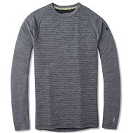 Smartwool M Merino 250 Baselayer Pattern Crew, Medium Grey Tick Stitch, L - T-Shirt